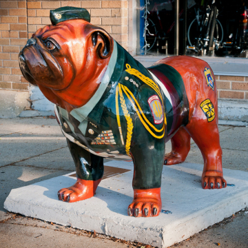 Hot sale Bronze Bulldog Statue