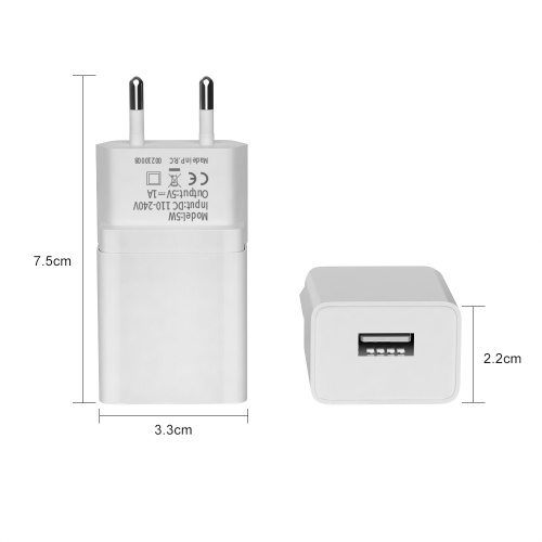 Adaptateur de téléphonie mobile de charge murale 5V 1A USB