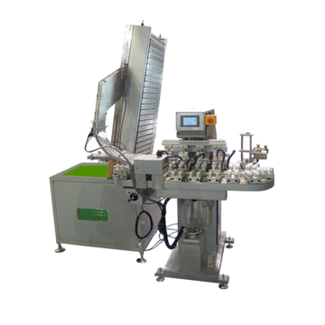 Full automatic pad printer for bottle caps