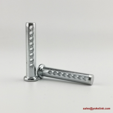 Universal adjustable clevis pin with 8 holes