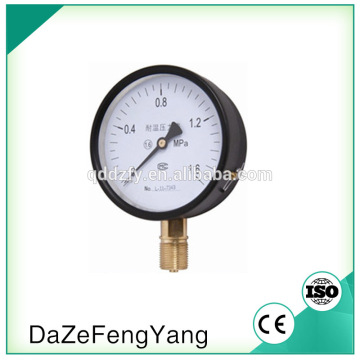 normal copper alloy wetted pressure gauge