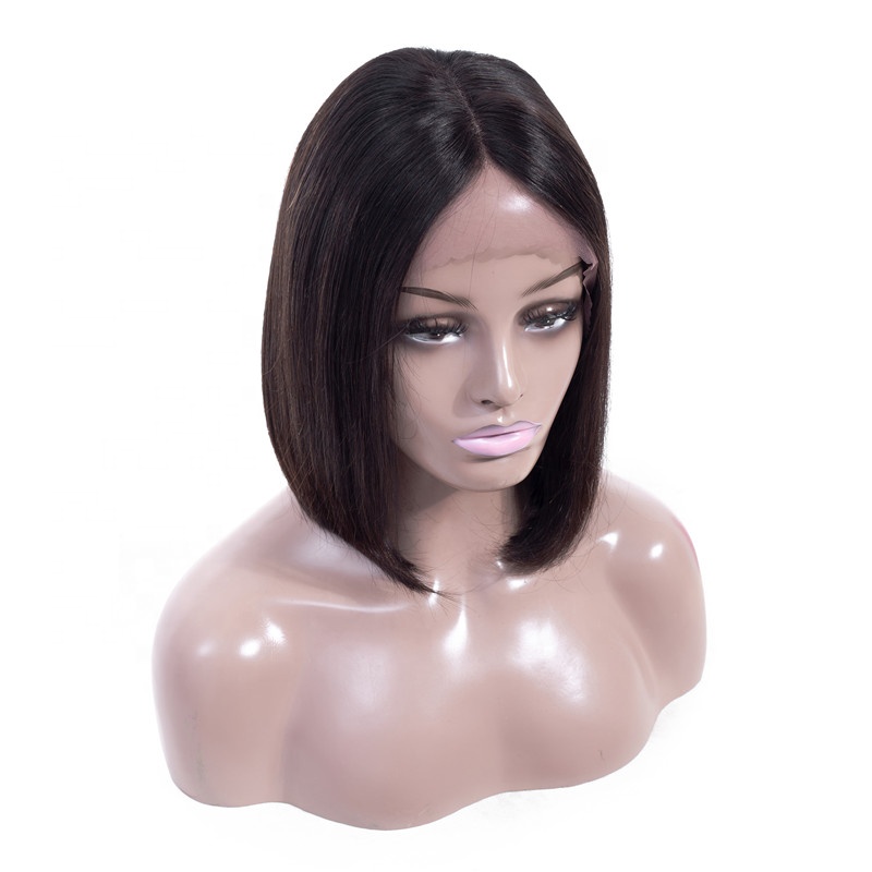 Short Bob Human Hair Lace Front Wig, Virgin Brazilian Lace Wig Human Hair Straight