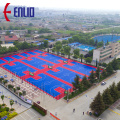 Les carreaux de terrain de basket-ball de plancher de sports interlocalisés