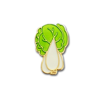 Simulação de moda Pin de etiqueta vegetal pino de metal personalizado