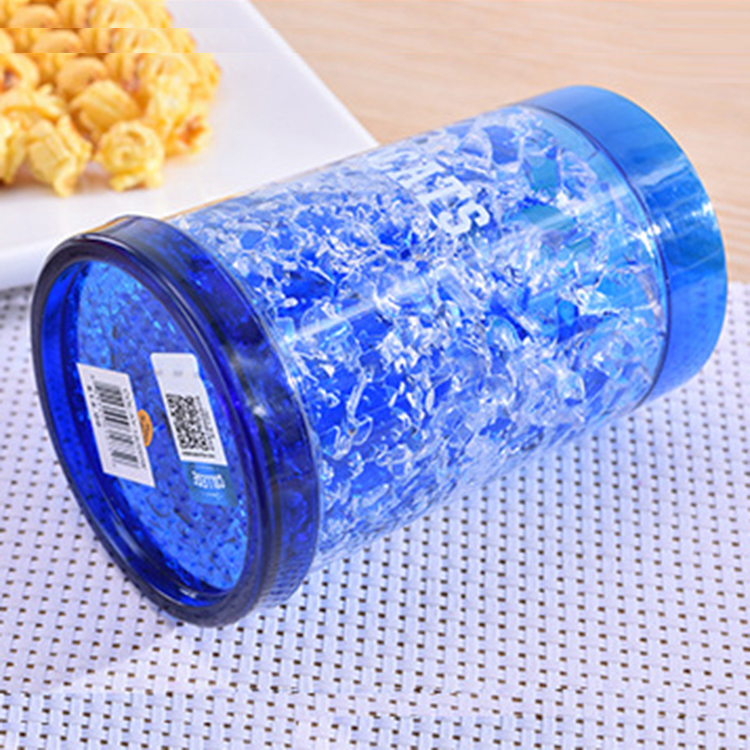 Refreezable Freeze Beer Freezer Gel Mugs BPA-Free Chiller Double Wall Frozen Pint Drinking Cups with Handle