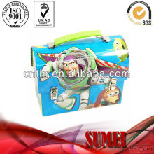 fashion lunch tin box with handle