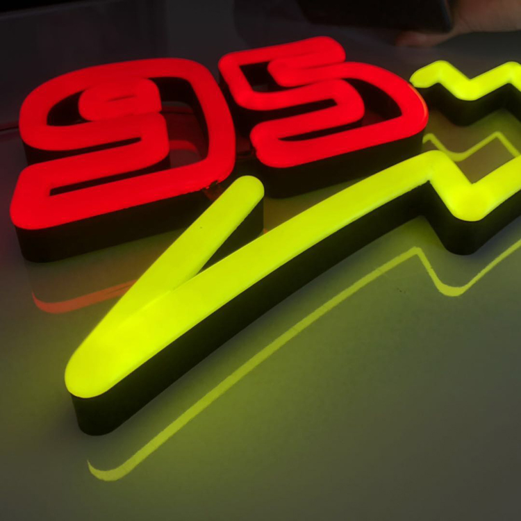 High quality 3d advertising led acrylic neon sign custom make China manufacturer price