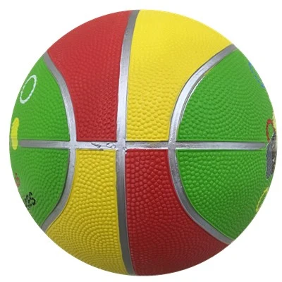 Colorful Basketball with Silver Line New Design