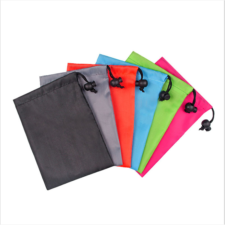 custom outdoor sport polyester drawstring bags gym waterproof storage nylon drawstring bag