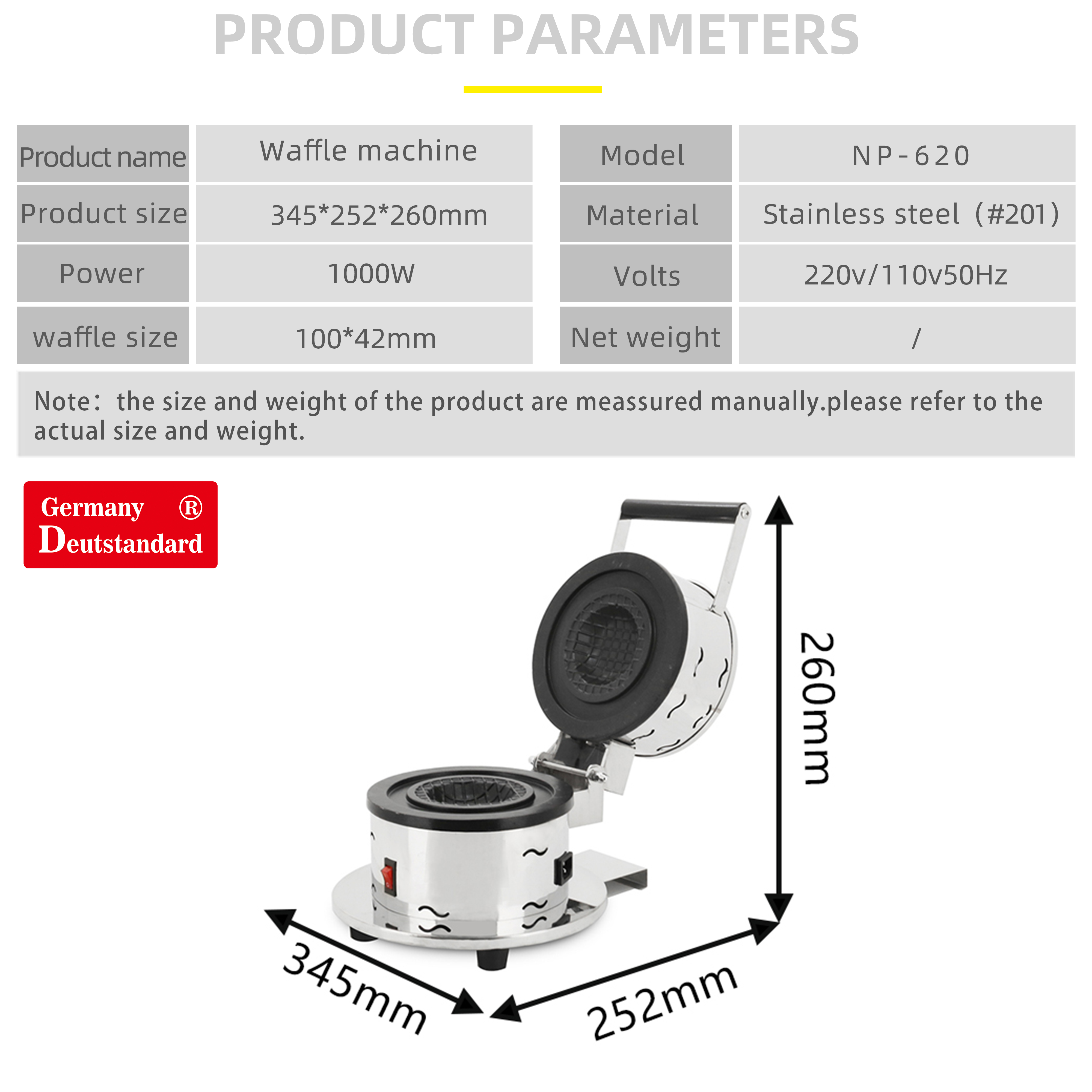 small ice cream waffle maker 