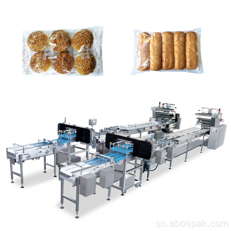 Otomatiki burger Bun Packing Machine ine Slicer