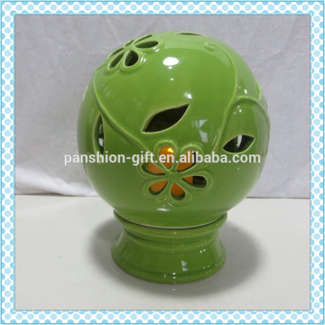 decorative ceramic led candle holder/ceramic candle holder/spring candle holder