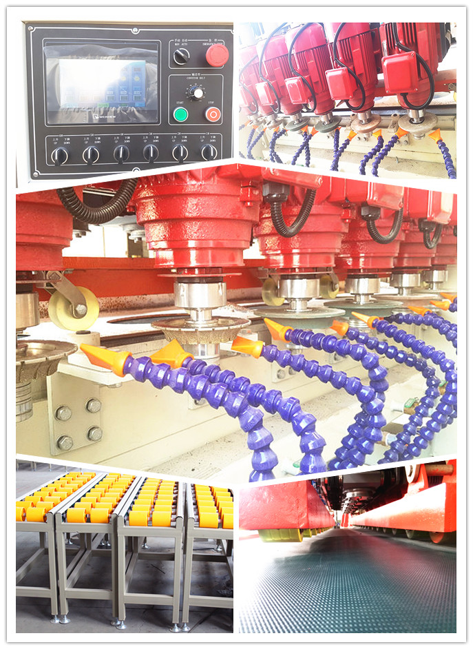 HIZAR H6E-80B Multi Head Stone marble granite edge profiling polishing Machine