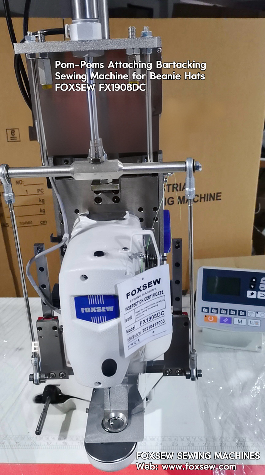 Mesin Bartacking Pompom FOXSEW FX1908DC -1 Pompom Bartacking Machine FOXSEW FX1908DC -1