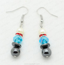 hematite beads earrinig