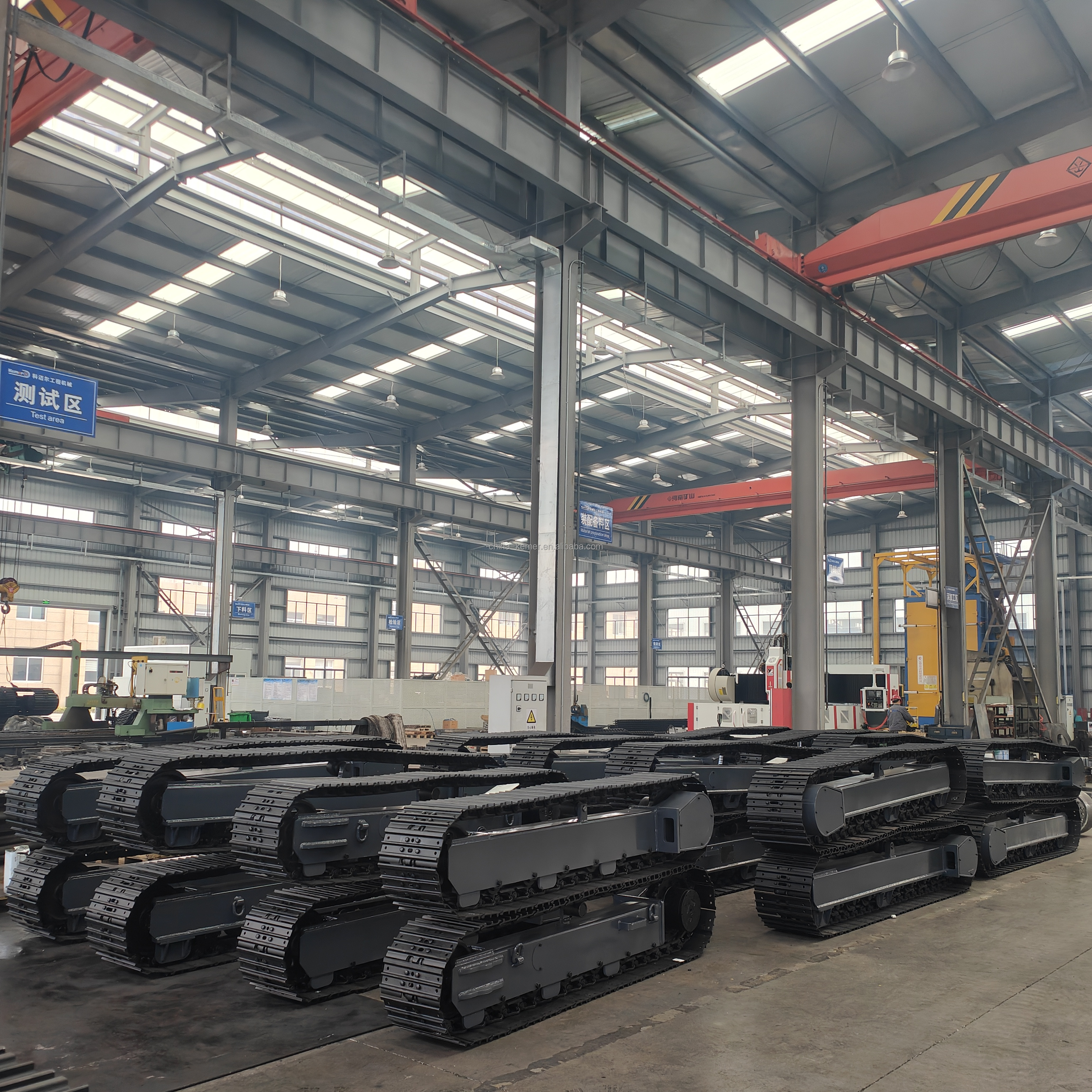 Rubber Steel Track Undercarriage Chassis 2ton 3ton 4ton 6ton 8ton 10T for Crawler chassis Excavator Hydraulic Drilling Excavator