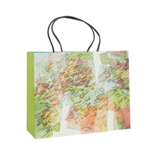 High Standard Pretty Map Shopping Bags