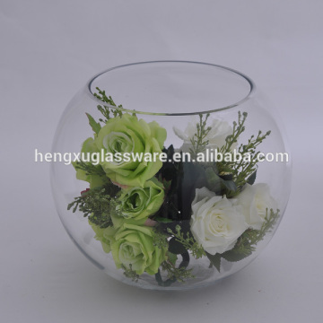 handmade fish bowl cheap,round glass fish bowl