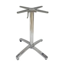 Aluminum Foldling Shiny Aluminum Table Base