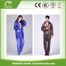 Polyester PVC Rainproof Rainsuit or rainwear