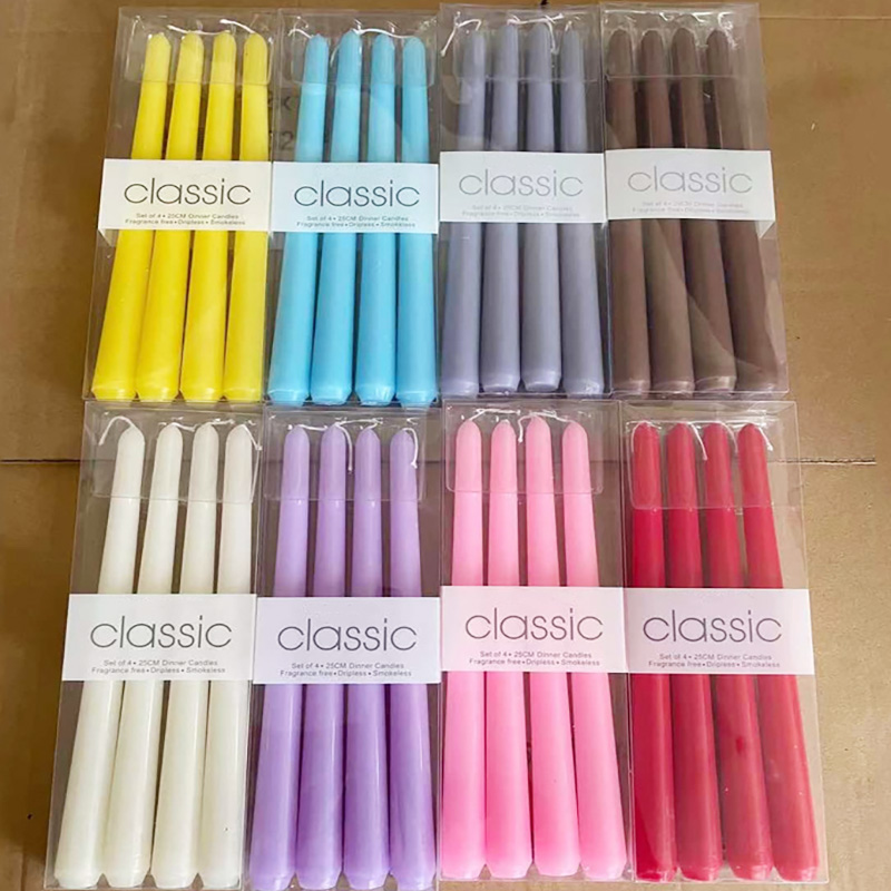 Шматлікія 10 -цалевыя суцэльныя свечкі з конус