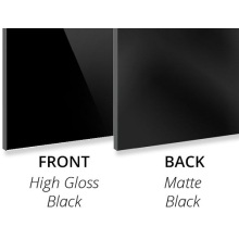 3MM High Gloss Black/Matte Black Aluminium compositec panel