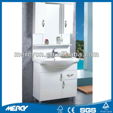 White Modern Bathroom Vanity MDF Standing White Modern Bathroom Vanity