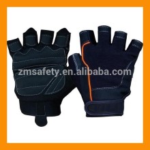 gel acolchado amara de cuero de levantamiento de pesas guantes