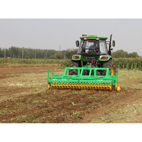 Farm equipment tractor deep subsoiler soil loosening machine