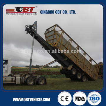 45ton Leaf spring superLift sugarcane skeleton trailer