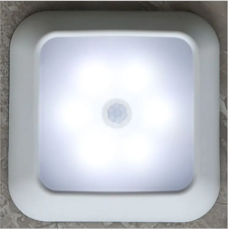 6LED Amazon Hot Selling Creative Square Intelligent Body Sensor Lamp