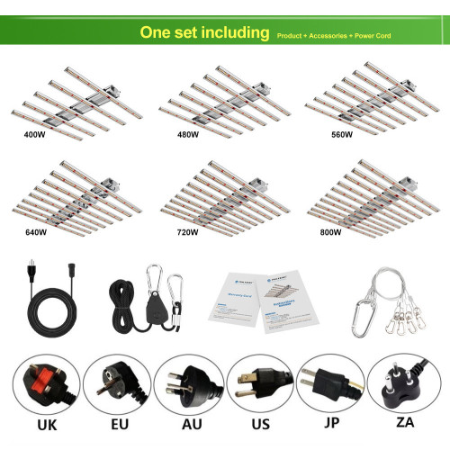 Barra LED de luz para crescer tenda