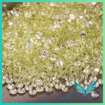 Round Cubic Zircon / Apple Green Zircon Stone / Zircon Stone Price