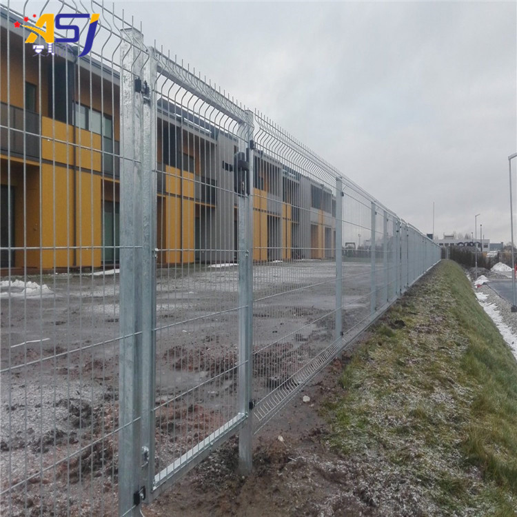 triangle bending wire mesh fencing panels and gate