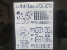 Semi-Transparent Complication Clock Display