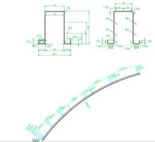 Geenhouse pillar/ small hat roll forming machine