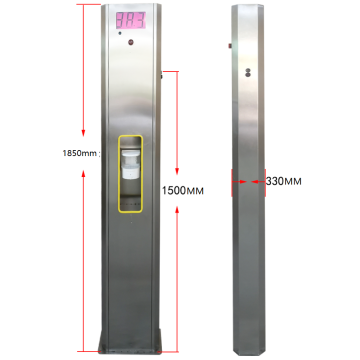 Body temperature measurement and disinfection machine