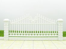 Lg100-02 1:100 3.8cm Custom Ho Scale Model Supplies Garden Fence Rail