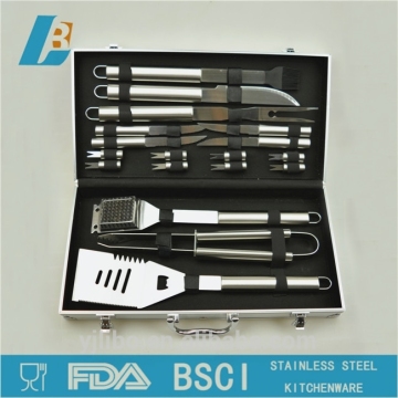 19PCS stainless steel bbq accessory bbq set