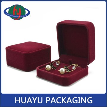 Wine Red Velvet Jewelry Boxes