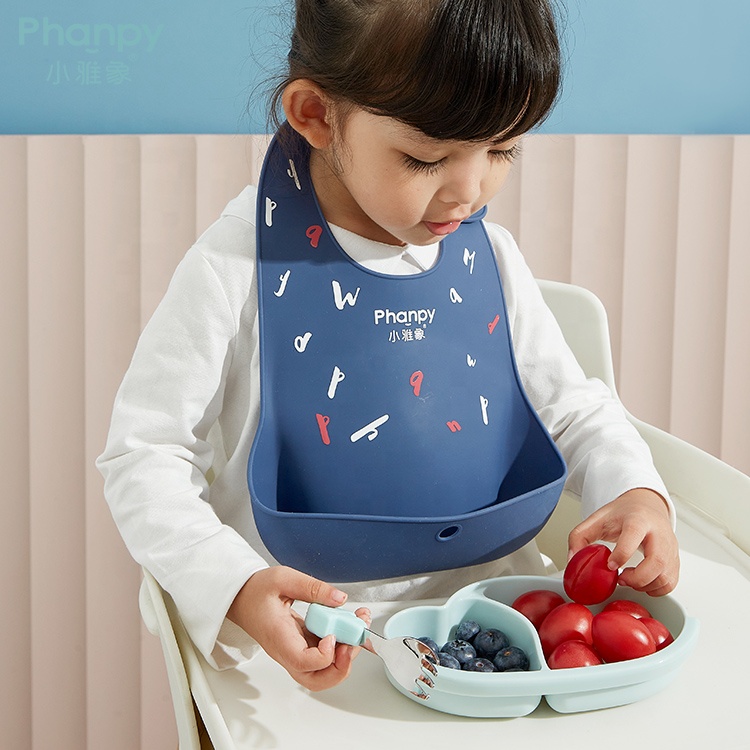 Assiette à dîner en silicone pour bébé avec forme de nuage à ventouse