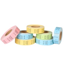 Coated art paper garment hang tag labels roll