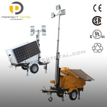 Multi-function battery 400W led solar Light Tower