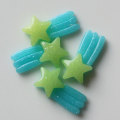 Cute Kawaii Novel Mini Star Shape Colorful Resin Material Beautiful Baby Kids Toys for DIY Slime Making Accessories