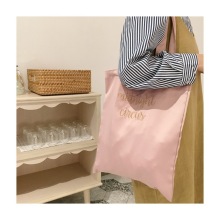 Custom Embroidered Sustainable Silk Tote Bags for Women