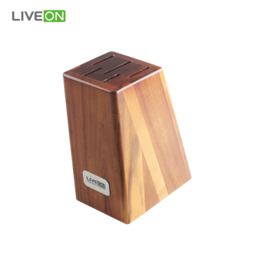 5pcs Kitchen Wood Knife Block Set