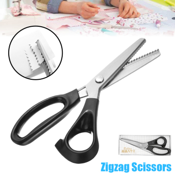 Tailor Scissors Sawtooth Triangle Scissor Paper Fabric Leather Cutting Tailor Scissors DIY Sewing Fabric Scissors