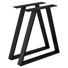 Coffee Dining Metal Table Legs Trapezoid Frames