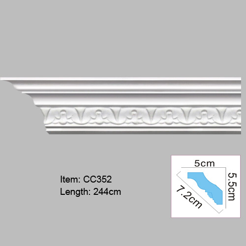 ใหม่ Polyurethane Cornice Moulding