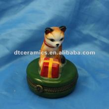 decorative porcelain jewelry case